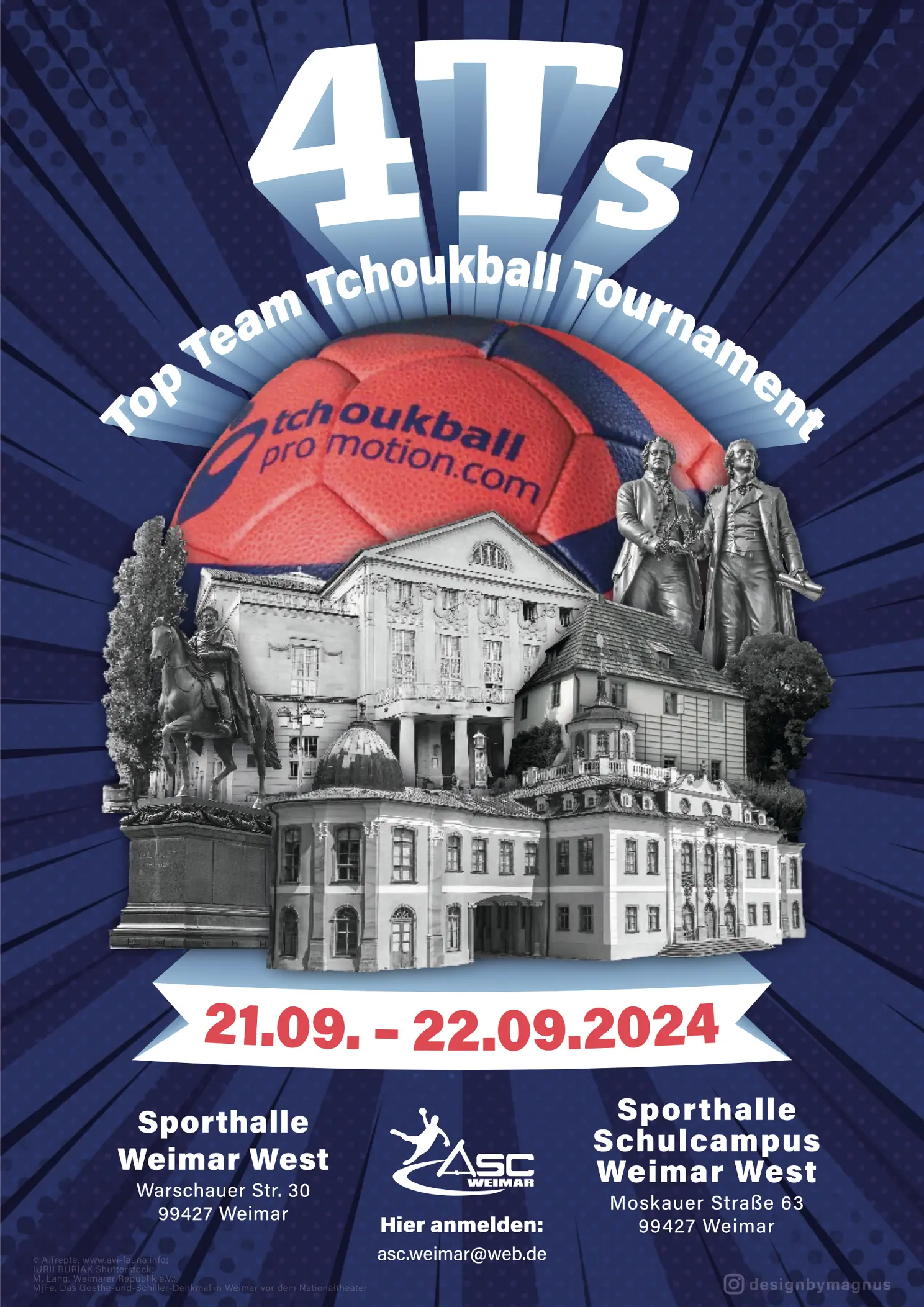 Poster des 4T's - Top Team Tchoukball Tournament (Quelle: ASC Weimar)
